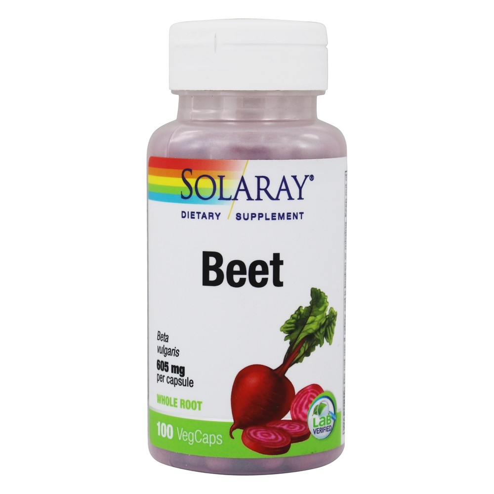 Solaray - Beet Root 605 mg. - 100 Capsules