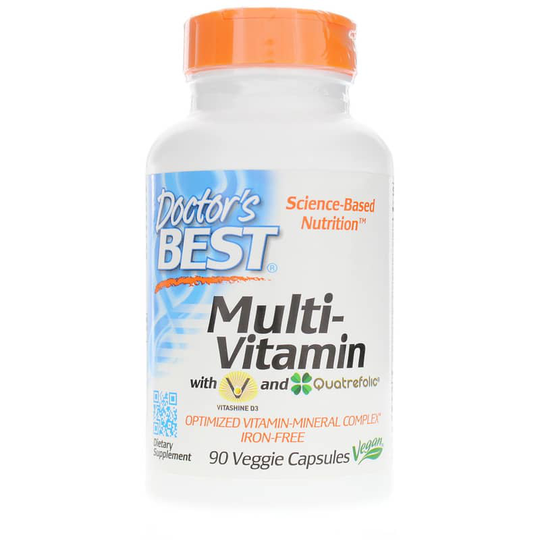 Doctors Best Multi-Vitamin Iron-Free 90 Veg Capsules
