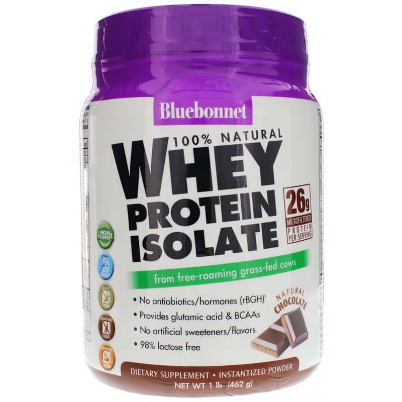 Bluebonnet Whey Protein Isolate Chocolate 1 Lb
