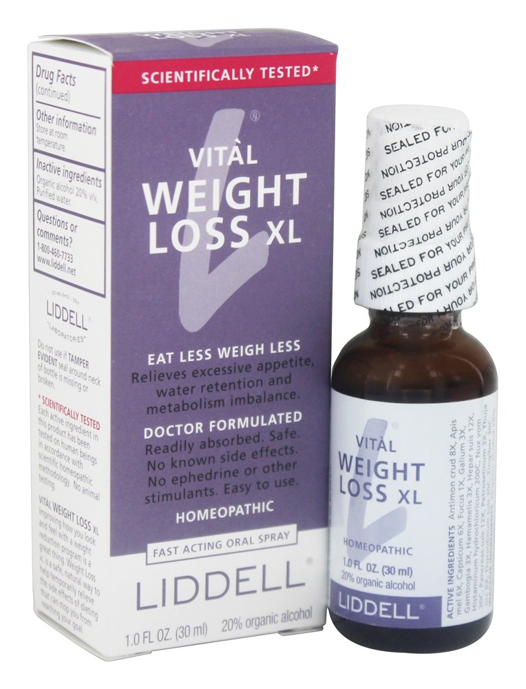Liddell Laboratories - Vital Weight Loss XL Homeopathic Oral Spray - 1 fl. oz.