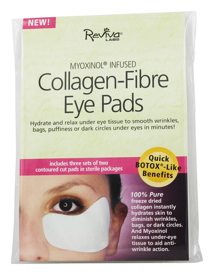 Reviva Labs - Myoxinol Infused Collagen-Fibre Eye Pads - 3 Pack(s)