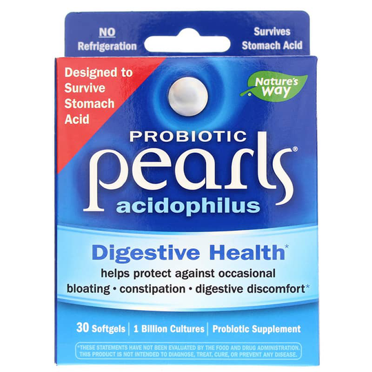 Natures Way Probiotic Pearls Acidophilus 30 Softgels