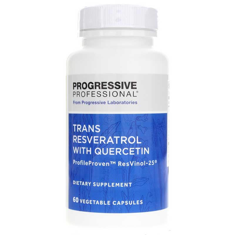 Progressive Labs Trans Resveratrol with Quercetin 60 Veg Capsules