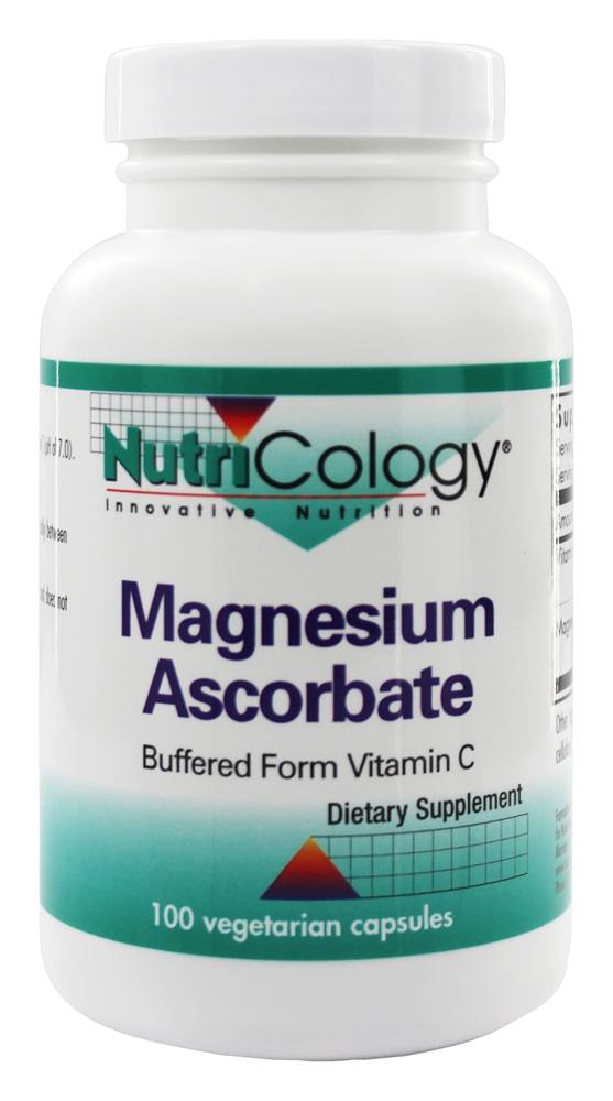 Nutricology - Magnesium Ascorbate - 100 Vegetarian Capsules