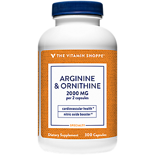 L-Arginine-Ornithine Amino Acid - Supports Cardiovascular Health & Nitric Oxide Booster - 2,000 MG (300 Capsules)