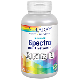 Spectro Multivitamin with Natural Beta Carotene Complex - Iron Free (250 Capsules)