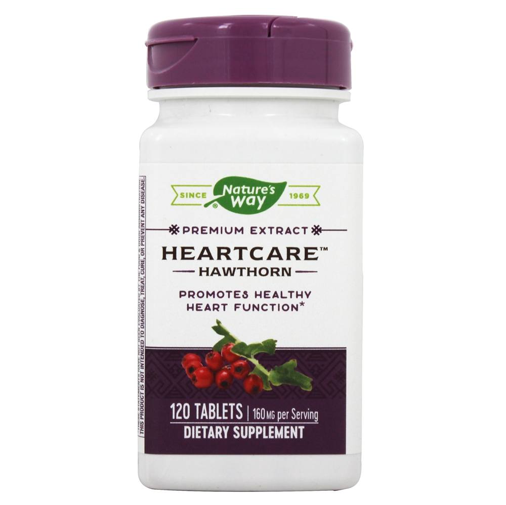 Nature's Way - HeartCare Hawthorn Extract 160 mg. - 120 Tablets