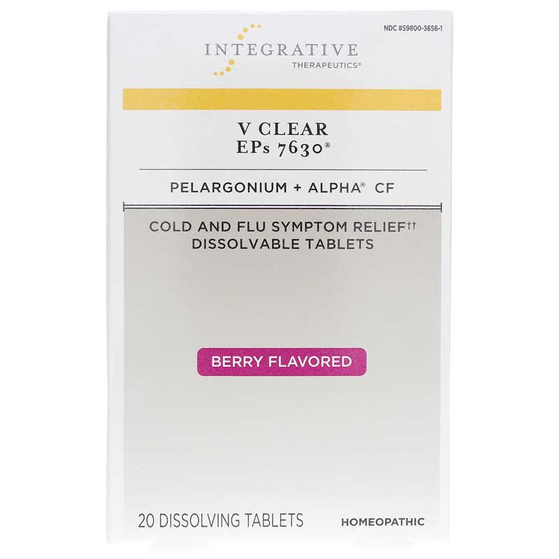 Integrative Therapeutics V Clear EPs 7630 20 Tablets
