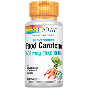 All Natural Food Carotene with 10,000 IU Vitamin A (100 Perle Capsules)