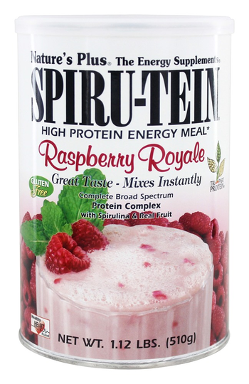 Natures Plus - Spiru-Tein High Protein Energy Meal Raspberry Royale - 1.12 lbs.
