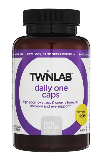 Twinlab - Daily One Caps Multivitamin & Mineral without Iron - 60 Capsules