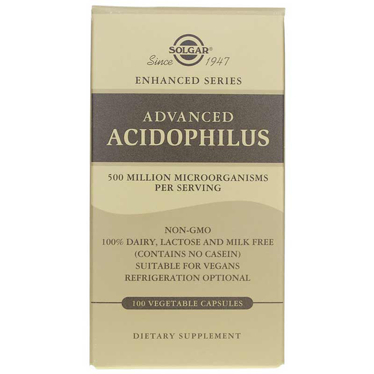 Solgar Advanced Acidophilus 100 Veg Capsules