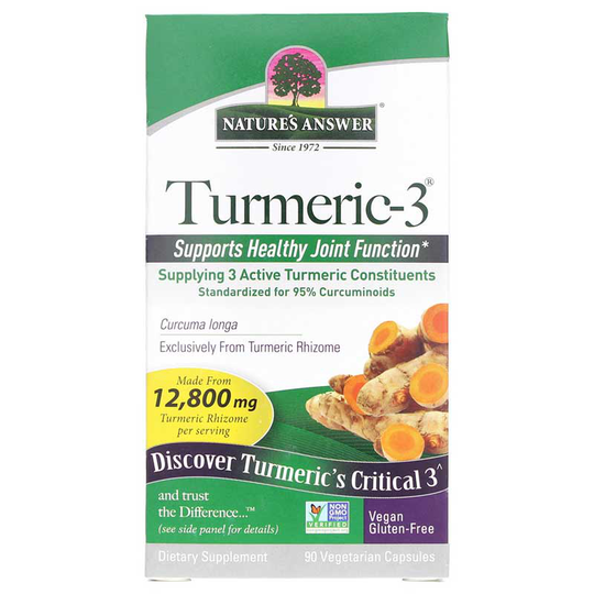 Natures Answer Turmeric-3 90 Veg Capsules