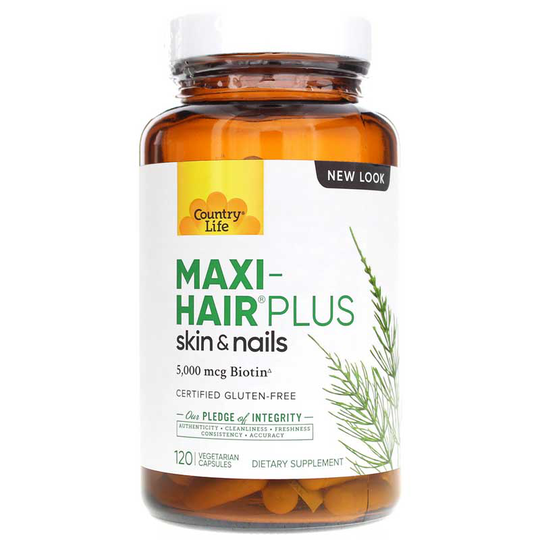 Country Life Maxi-Hair Plus Skin & Nails 120 Veg Capsules