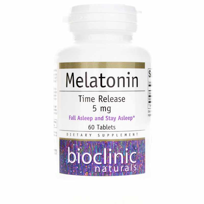 Bioclinic Naturals Melatonin Time Release 5 Mg 60 Tablets