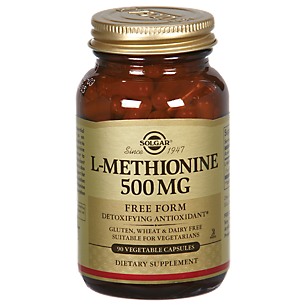 L-Methionine - Free Form - 500 MG (90 Vegetarian Capsules)