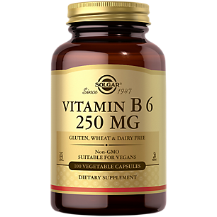 Vitamin B6 - 250 MG (100 Vegetarian Capsules)