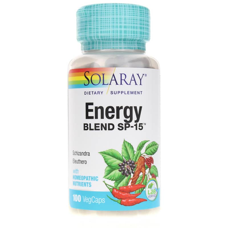 Solaray Energy Blend Sp-15 100 Veg Capsules