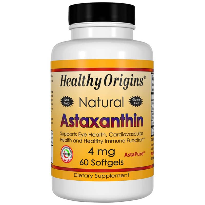 Healthy Origins Astaxanthin 4 Mg 60 Softgels