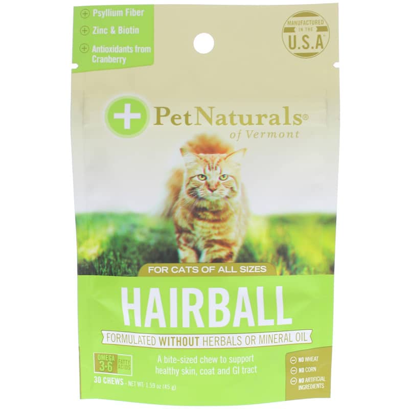 Pet Naturals Of Vermont Hairball for Cats of All Sizes 30 Chewables