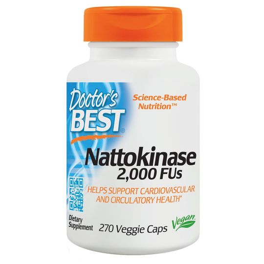 Doctor's Best - Nattokinase 2000 FU - 270 Vegetarian Capsules