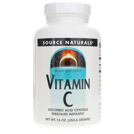 Source Naturals Vitamin C Ascorbic Acid Crystals 16 Oz