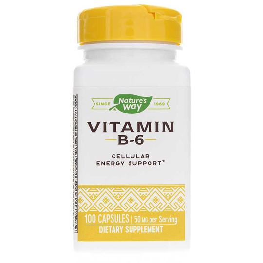 Natures Way Vitamin B-6 50 Mg 100 Capsules