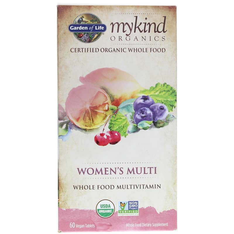 Garden of Life mykind Organics Women's Multi Whole Food Multivitamin 60 Veg Tablets