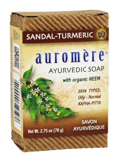 Auromere - Ayurvedic Bar Soap with Organic Neem Sandal-Turmeric - 2.75 oz.