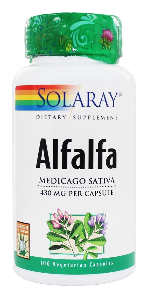 Solaray - Alfalfa 430 mg. - 100 Capsules