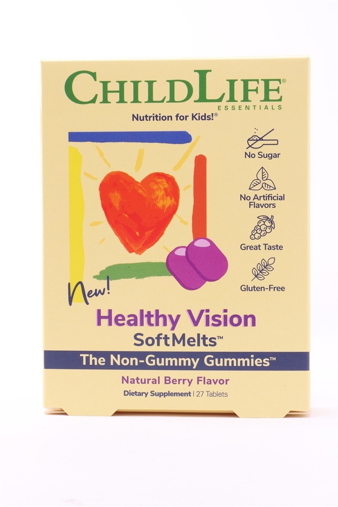 Child Life Essentials - Healthy Vision SoftMelts Natural Berry - 27 Tablets