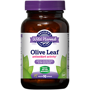 Olive Leaf - Antioxidant Activity with Oleuropein (90 Capsules)