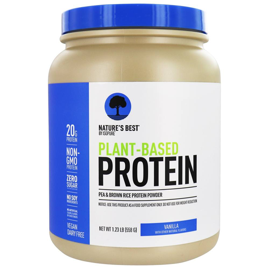 Nature's Best - Isopure Plant-Based Pea & Brown Rice Protein Powder Vanilla - 1.23 lbs.