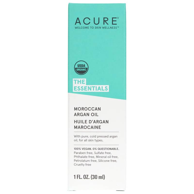 Acure Moroccan Argan Oil Certified Organic 1 Oz
