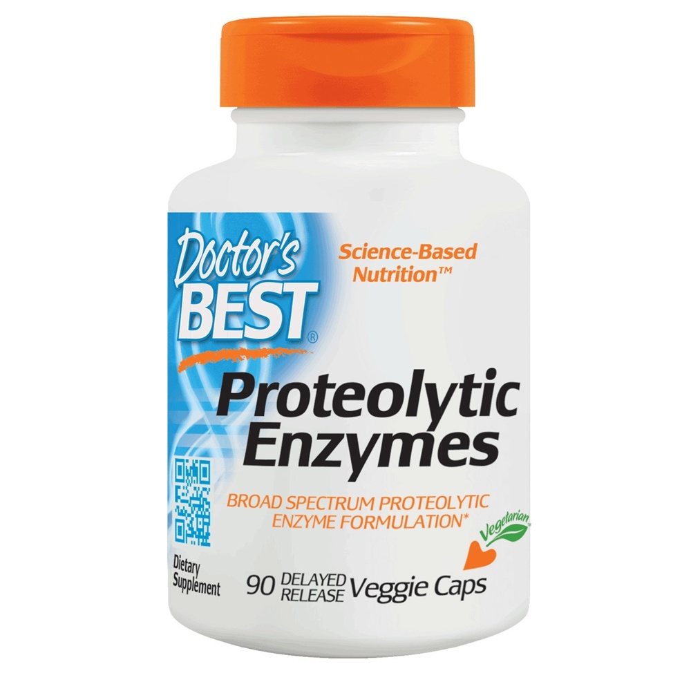 Doctor's Best - Proteolytic Enzymes - 90 Vegetarian Capsules