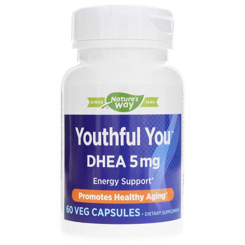Natures Way Youthful You Dhea 5 Mg 60 Veg Capsules