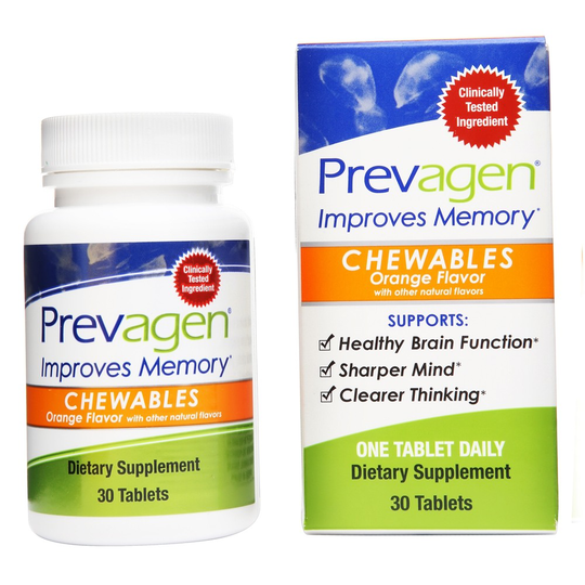 Quincy Bioscience - Prevagen Memory Improvement Orange - 30 Chewable Tablets