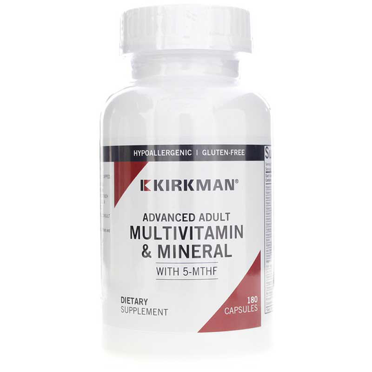 Kirkman Advanced Adult Multi-Vitamin/Mineral with 5-Mthf 180 Capsules