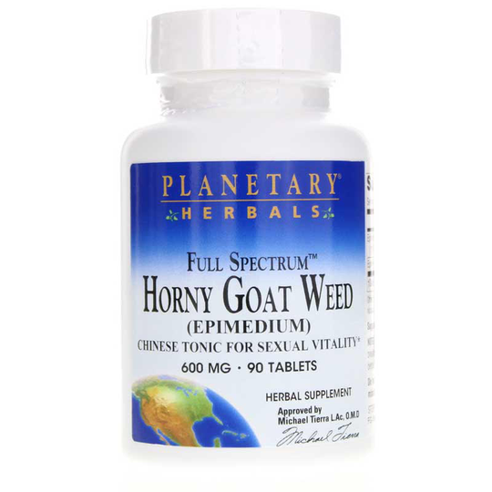 Planetary Herbals Horny Goat Weed 600 Mg Full Spectrum 90 Tablets
