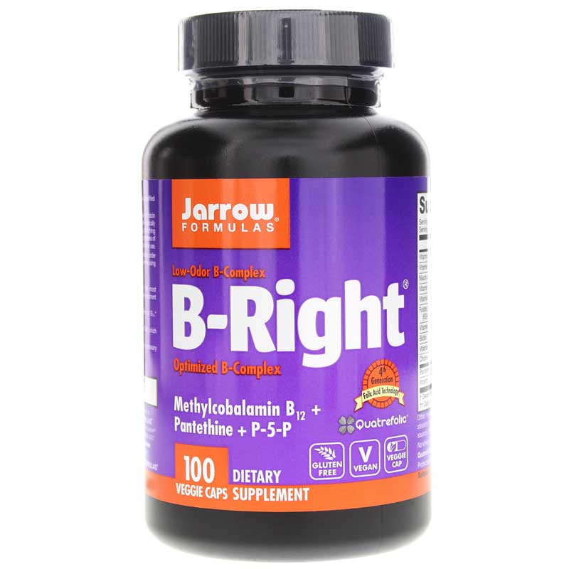 Jarrow Formulas B-Right Optimized B-Complex 100 Veg Capsules