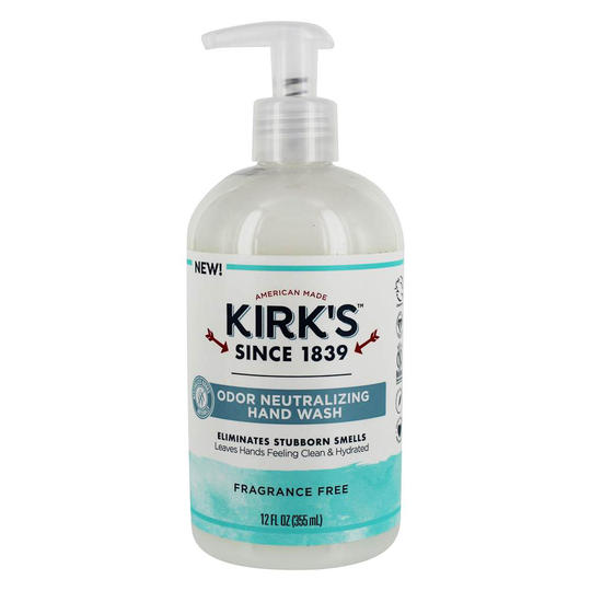 Kirk's Natural - Odor Neutralizing Hydrating Liquid Hand Soap Fragrance Free - 12 fl. oz.