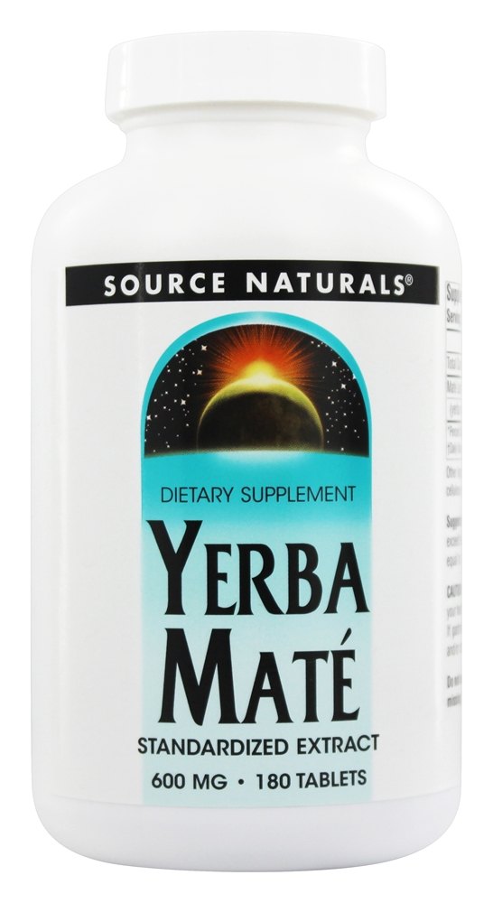 Source Naturals - Yerba Mate Standardized Extract 600 mg. - 180 Tablets