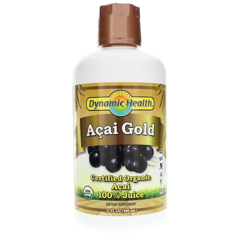 Dynamic Health Acai Gold Certified Organic Acai 100% Juice 32 Oz