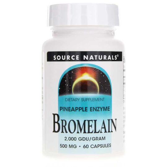 Source Naturals Bromelain 2,000 GDU 500 Mg Capsules 60 Capsules