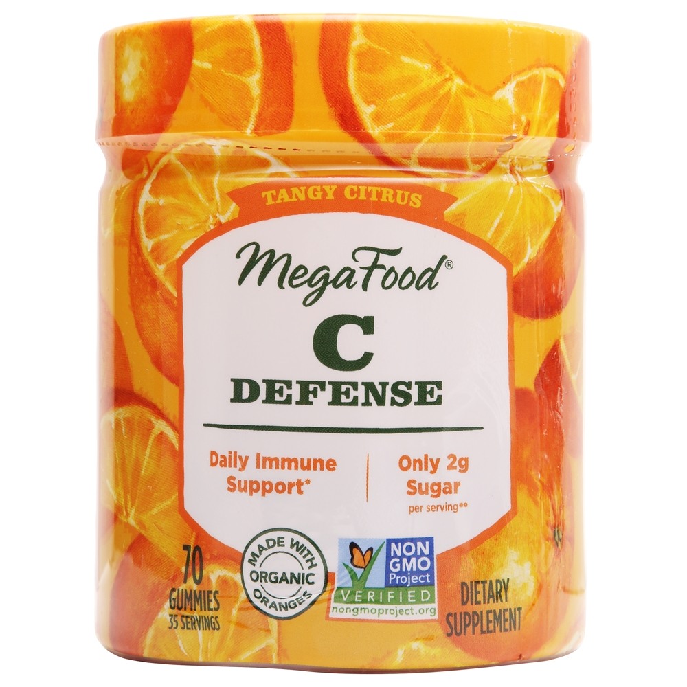 MegaFood - C Defense Daily Immune Support Tang Citrus Flavor - 70 Gummies