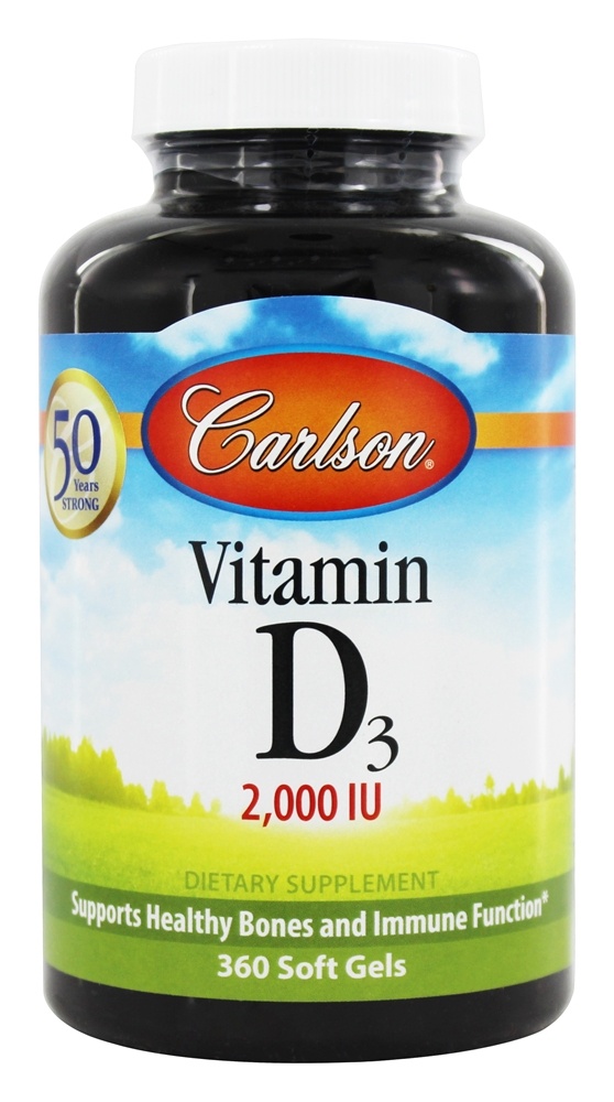 Carlson Labs - Vitamin D3 2000 IU - 360 Softgels