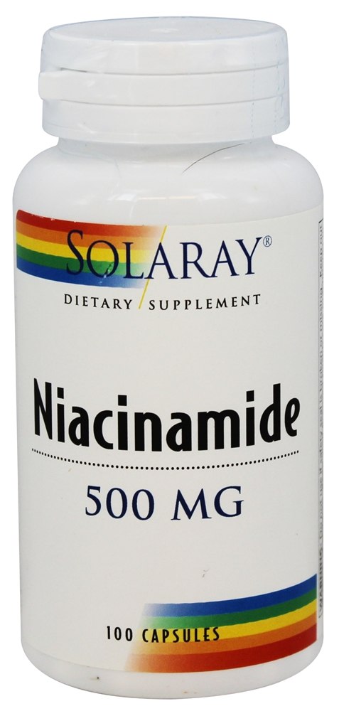 Solaray - Niacinamide 500 mg. - 100 Capsules