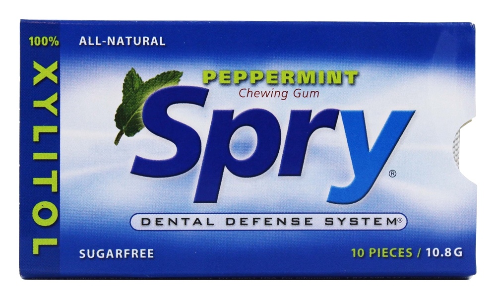 Xlear - Spry Natural Xylitol Chewing Gum Peppermint - 10 Piece(s)