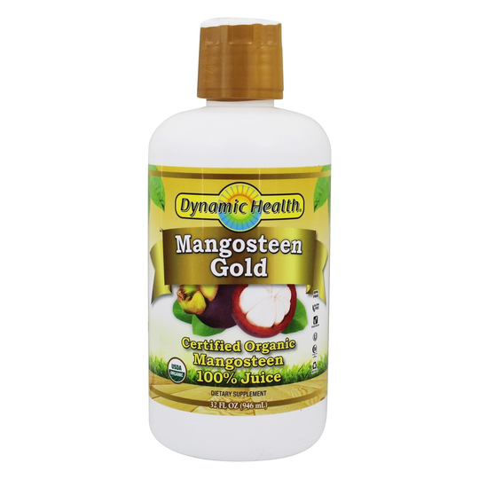Dynamic Health - Certified Organic 100 Juice Mangosteen Gold - 32 fl. oz.