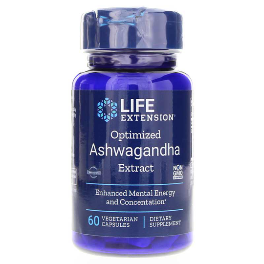 Life Extension Optimized Ashwagandha Extract 60 Veg Capsules